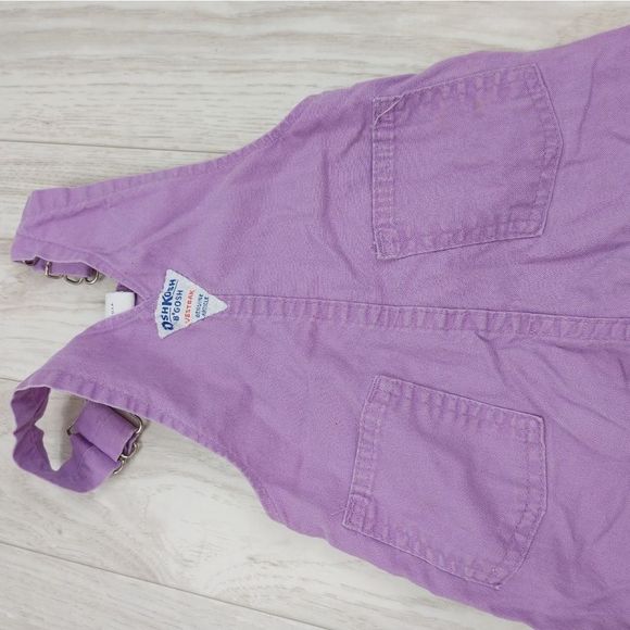 Vintage USA OshKosh B’gosh Baby Girls Overalls Vestbak 12 Mos Purple Lavender. - Picture 8 of 8